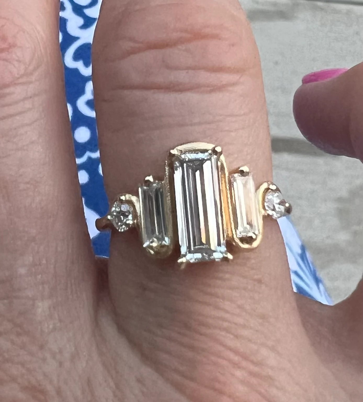 Bespoke rank made by Vinca golde and diamonds