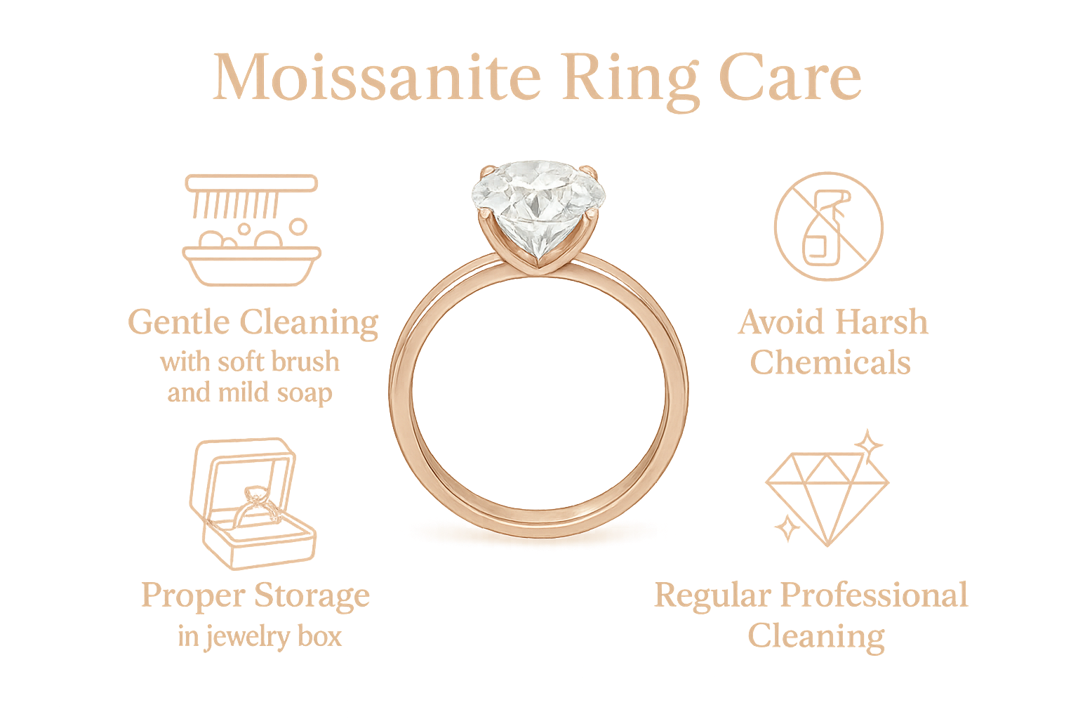 How to Clean and Care for Your Moissanite Ring