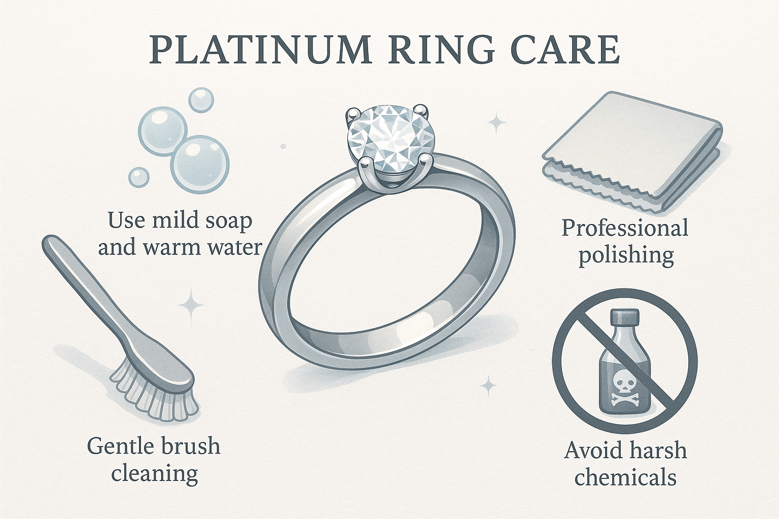 How to Clean and Care for your Platinum Ring