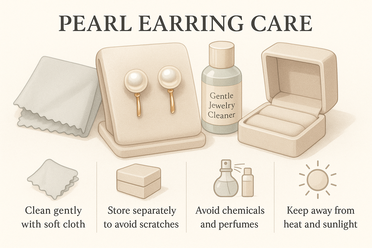 pearl earring care