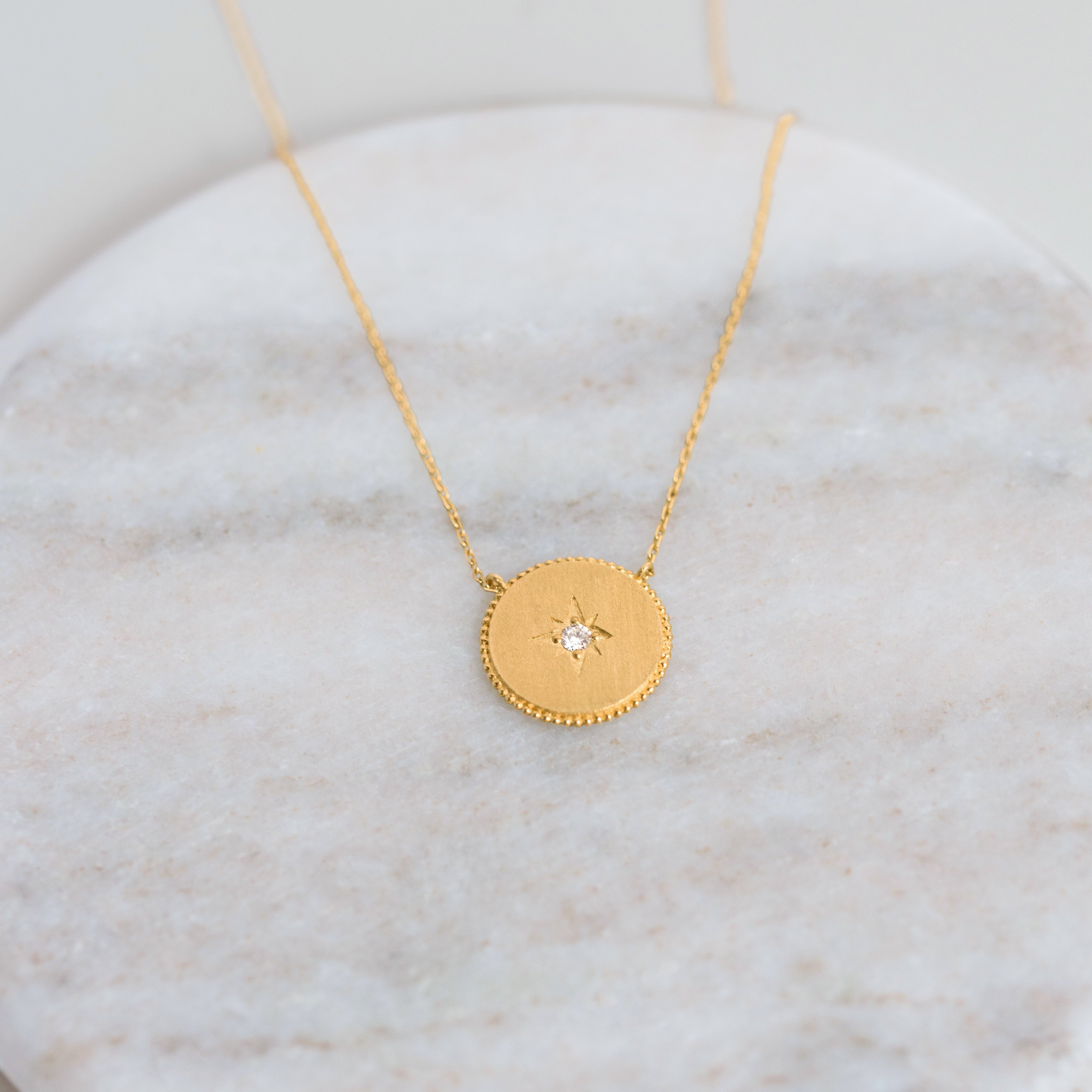 Raya 18K Rose Gold + Diamond Necklace