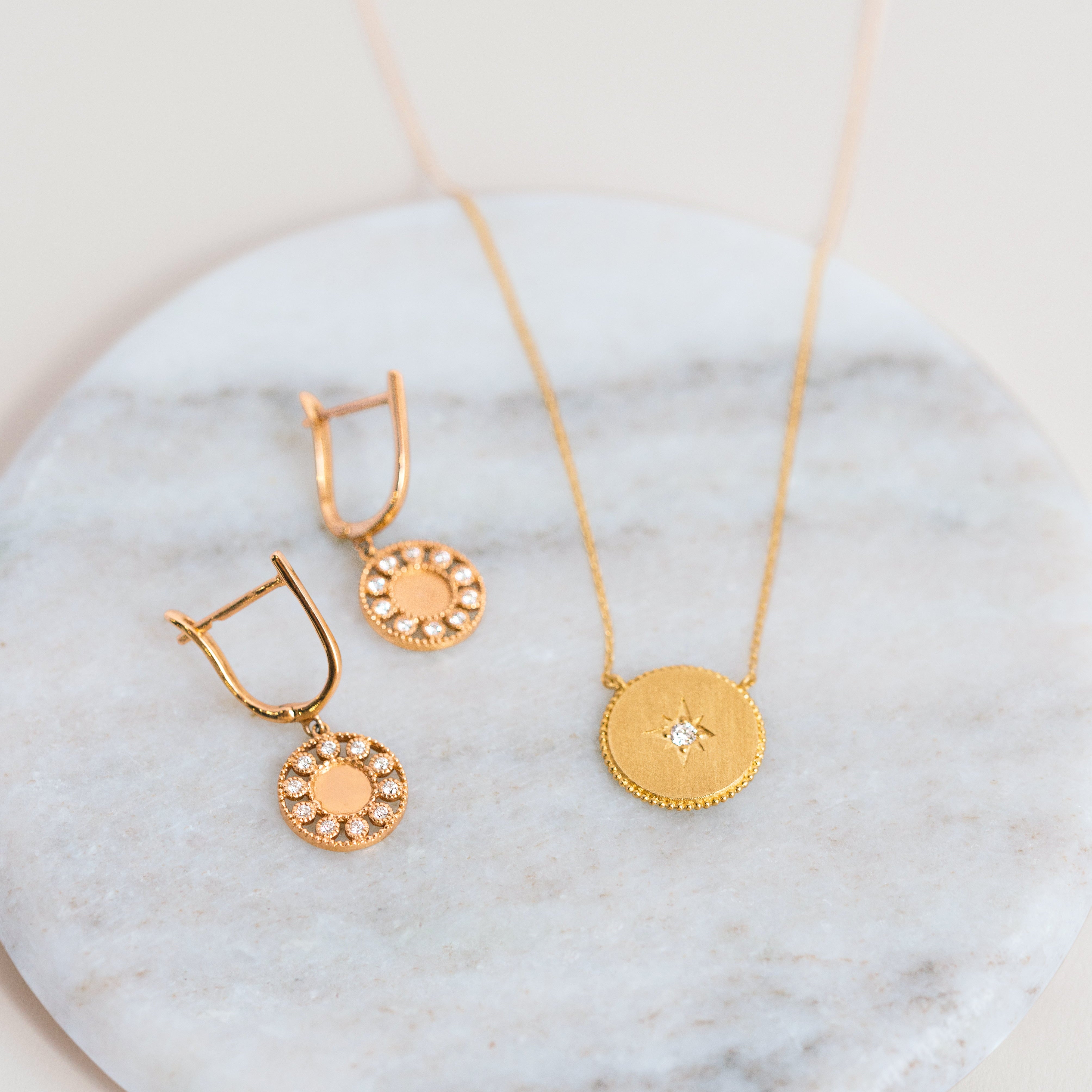 Raya 18K Rose Gold + Diamond Necklace